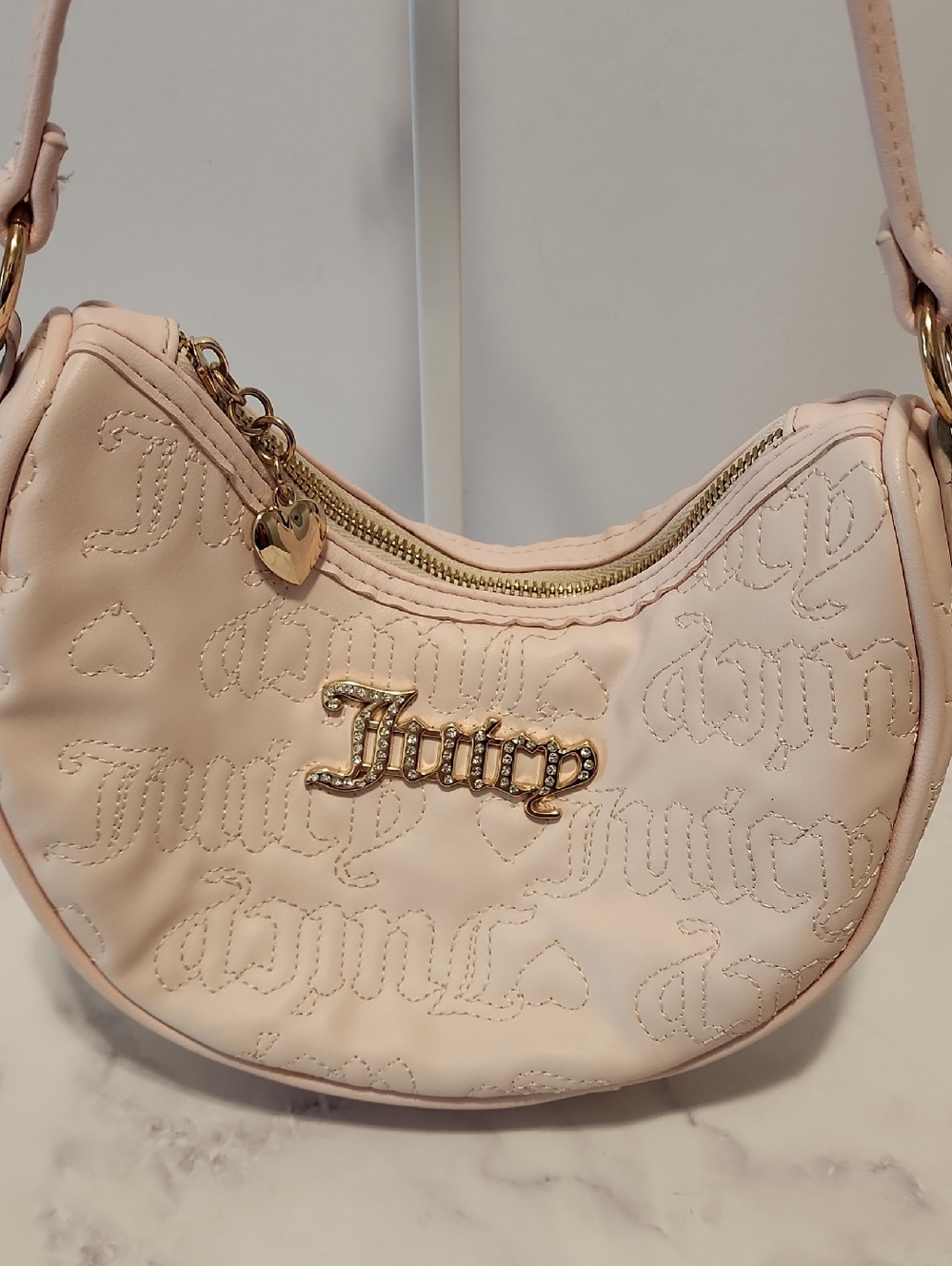 Juicy Couture Pale Pink Small Shoulder Bag - Picture 4 of 9